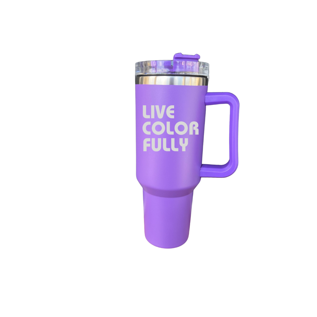 SPRING Personalized 40 oz Handled Stainless Steel Tumbler