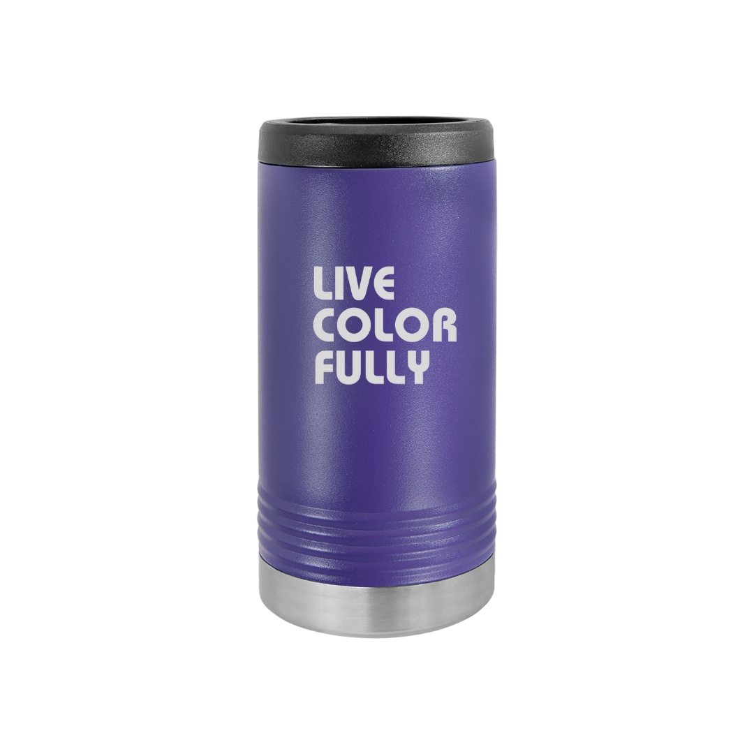 WINTER Personalized Stainless Steel Slim Beverage Koozie