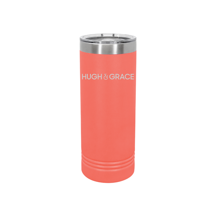 Personalized Hugh & Grace 22 oz Skinny Stainless Steel Tumbler,  Polar Camel