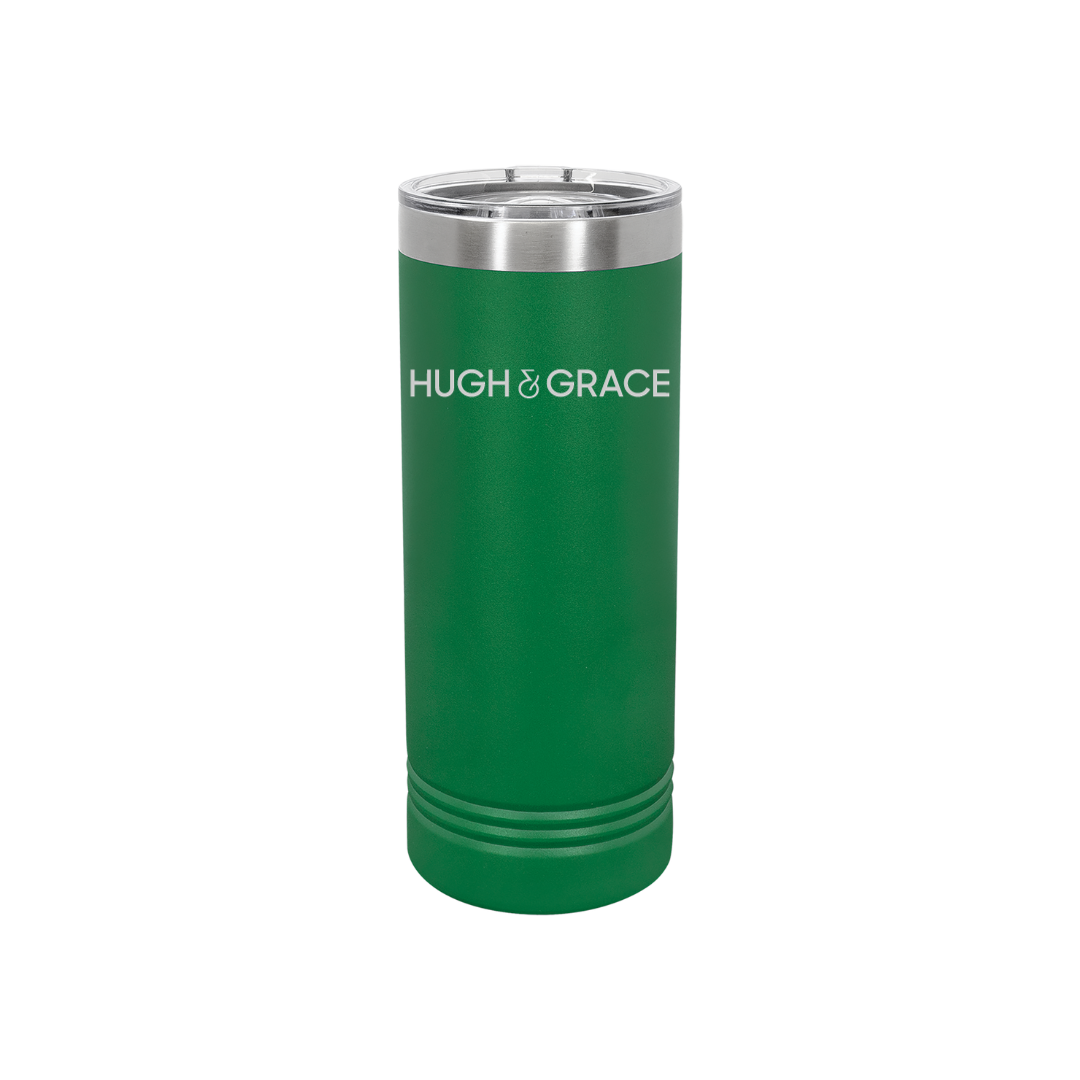 Personalized Hugh & Grace 22 oz Skinny Stainless Steel Tumbler,  Polar Camel