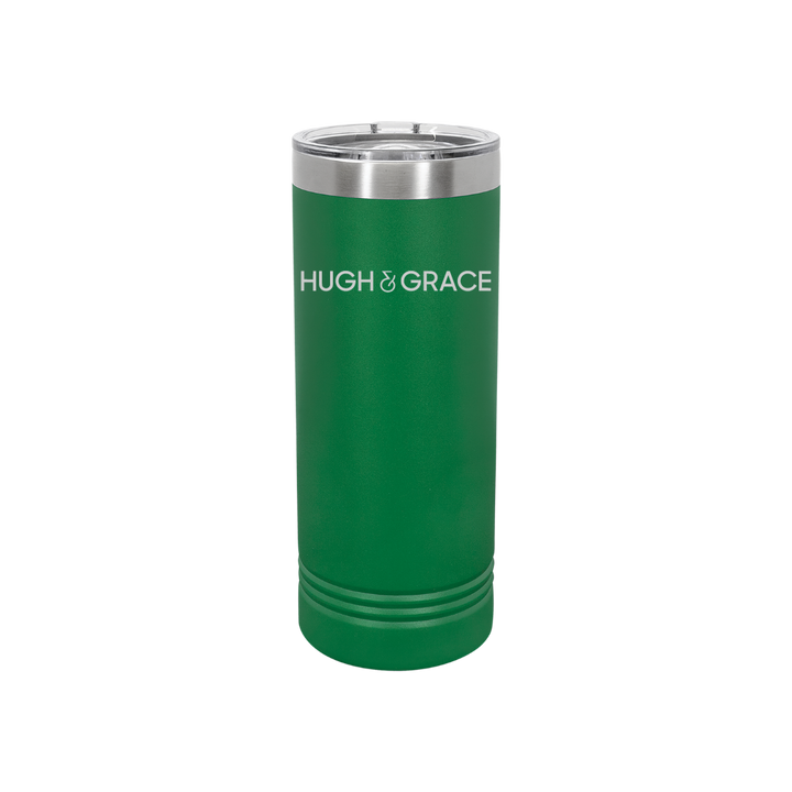 Personalized Hugh & Grace 22 oz Skinny Stainless Steel Tumbler,  Polar Camel