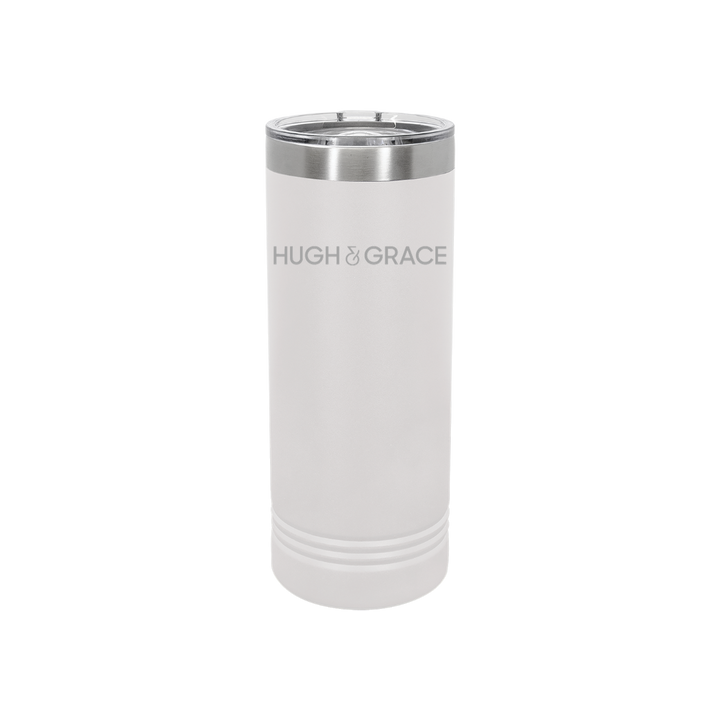 Personalized Hugh & Grace 22 oz Skinny Stainless Steel Tumbler,  Polar Camel