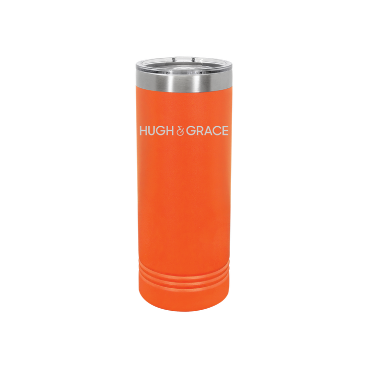 Personalized Hugh & Grace 22 oz Skinny Stainless Steel Tumbler,  Polar Camel