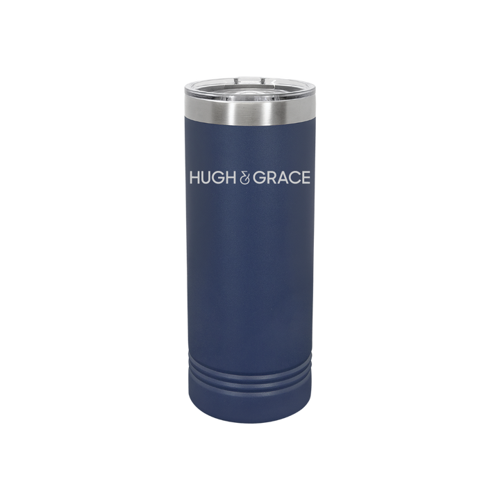 Personalized Hugh & Grace 22 oz Skinny Stainless Steel Tumbler,  Polar Camel