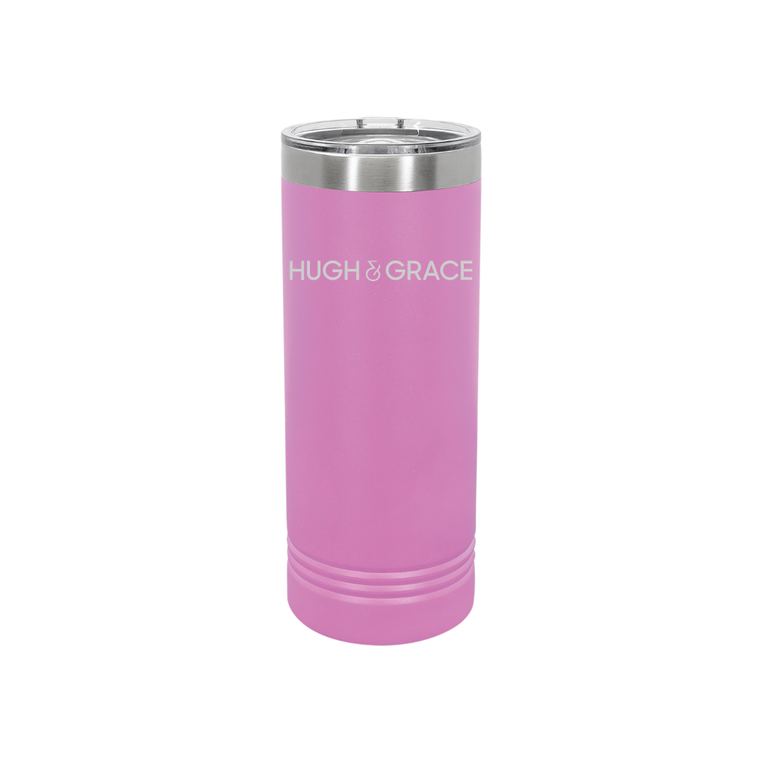 Personalized Hugh & Grace 22 oz Skinny Stainless Steel Tumbler,  Polar Camel