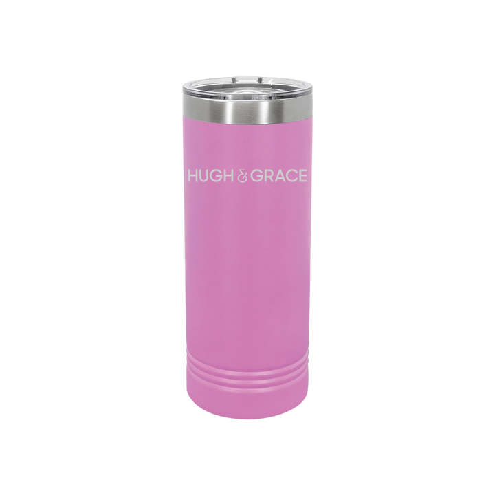 Personalized Hugh & Grace 22 oz Skinny Stainless Steel Tumbler,  Polar Camel