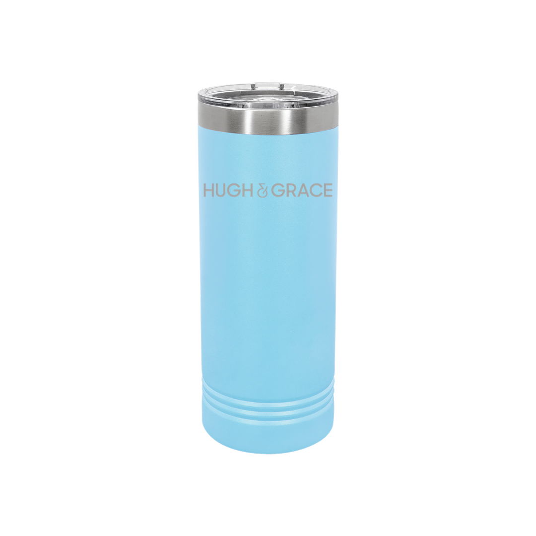 Personalized Hugh & Grace 22 oz Skinny Stainless Steel Tumbler,  Polar Camel