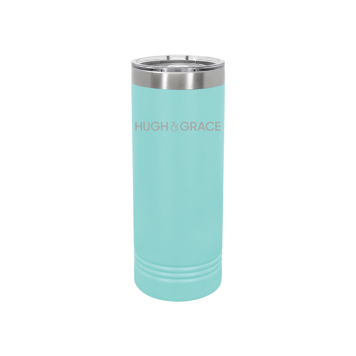 Personalized Hugh & Grace 22 oz Skinny Stainless Steel Tumbler,  Polar Camel