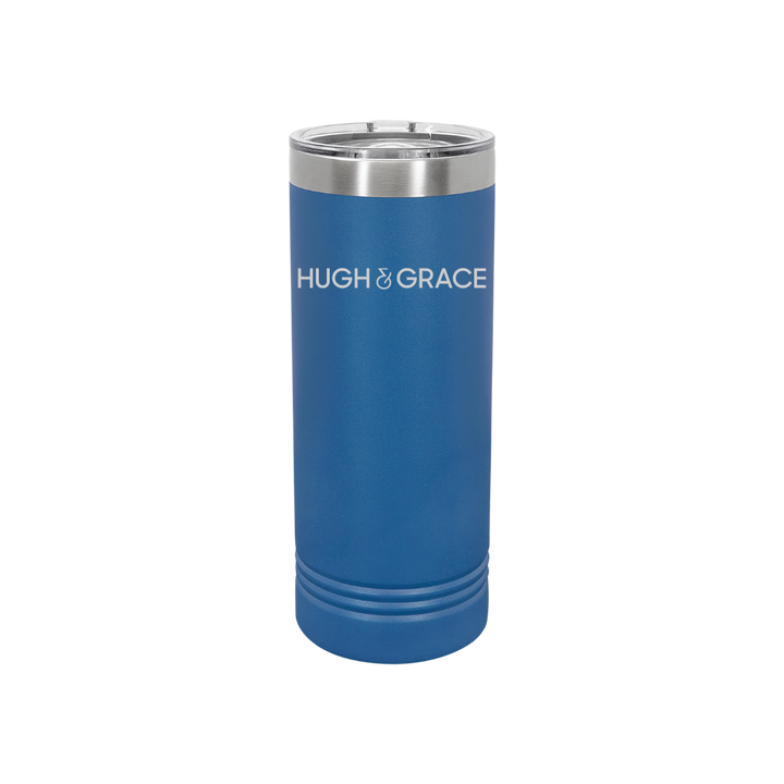 Personalized Hugh & Grace 22 oz Skinny Stainless Steel Tumbler,  Polar Camel