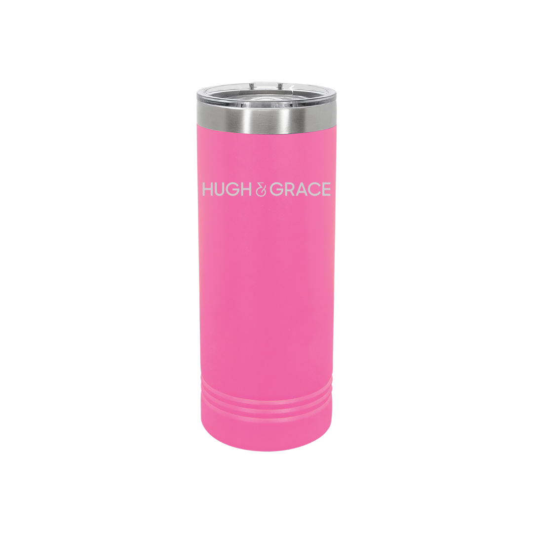 Personalized Hugh & Grace 22 oz Skinny Stainless Steel Tumbler,  Polar Camel