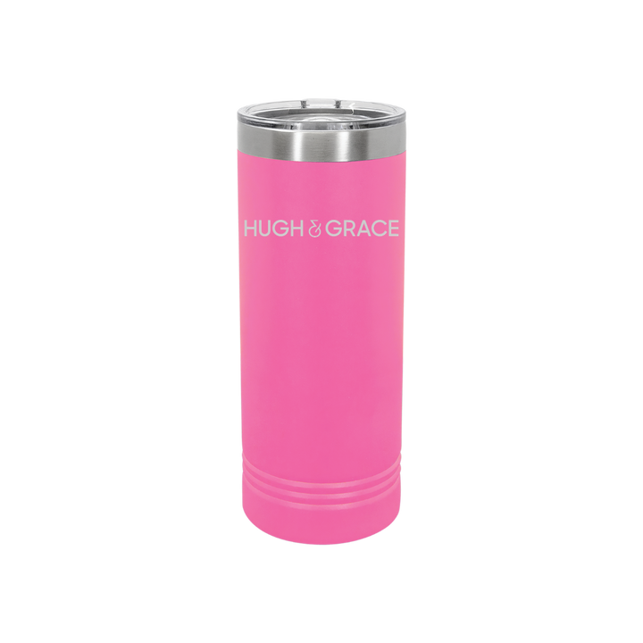 Personalized Hugh & Grace 22 oz Skinny Stainless Steel Tumbler,  Polar Camel