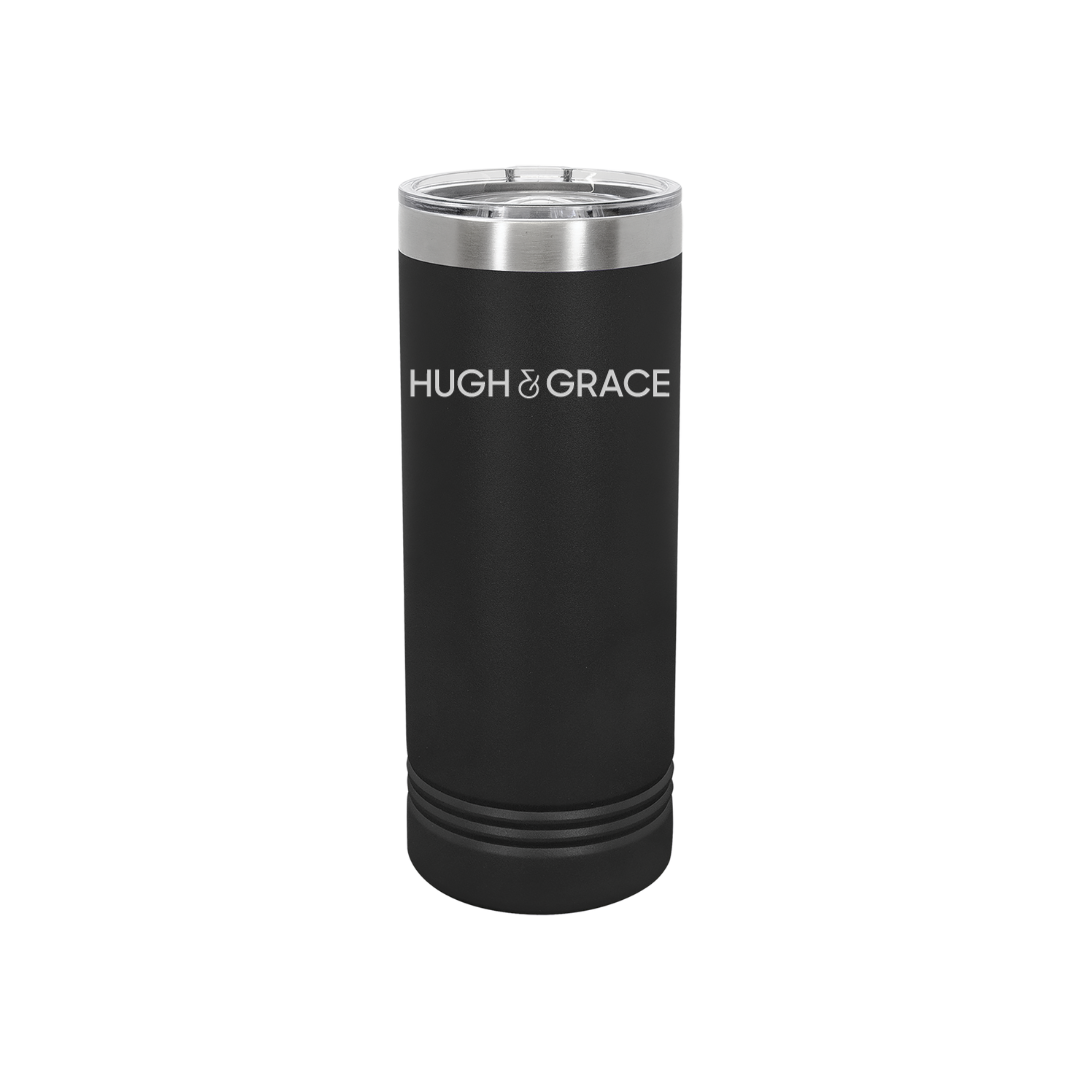 Personalized Hugh & Grace 22 oz Skinny Stainless Steel Tumbler,  Polar Camel