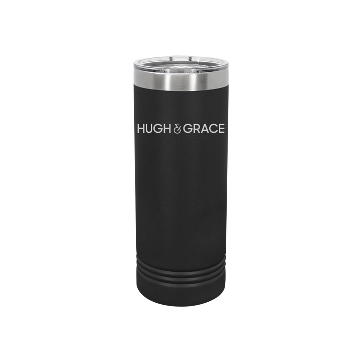 Personalized Hugh & Grace 22 oz Skinny Stainless Steel Tumbler,  Polar Camel