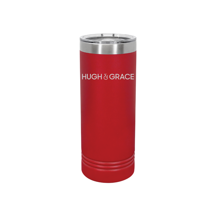 Personalized Hugh & Grace 22 oz Skinny Stainless Steel Tumbler,  Polar Camel