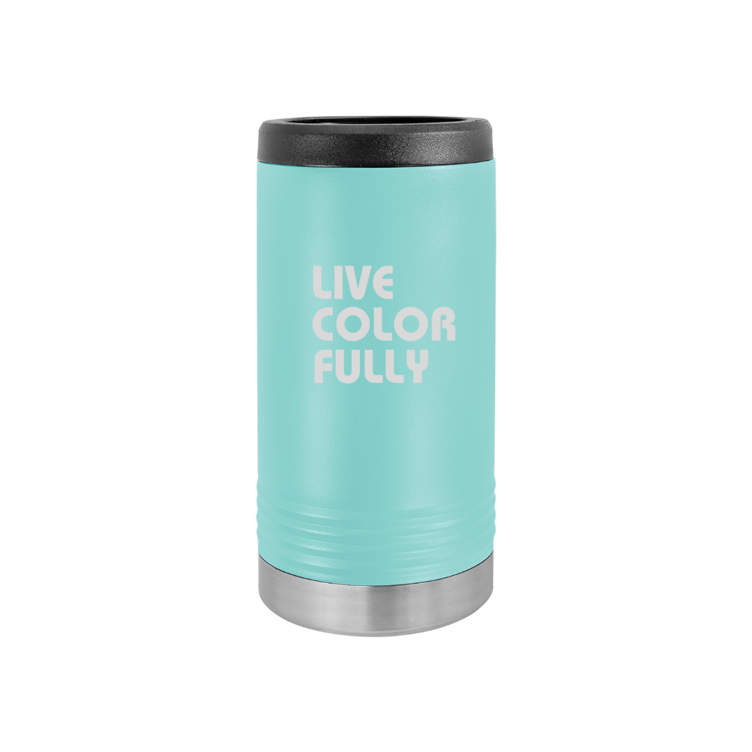 SPRING Personalized Stainless Steel Slim Beverage Koozie