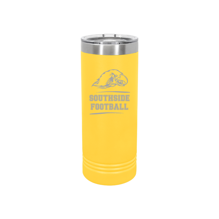 Personalized Olathe South Football 22 oz Skinny Stainless Steel Tumbler,  Polar Camel