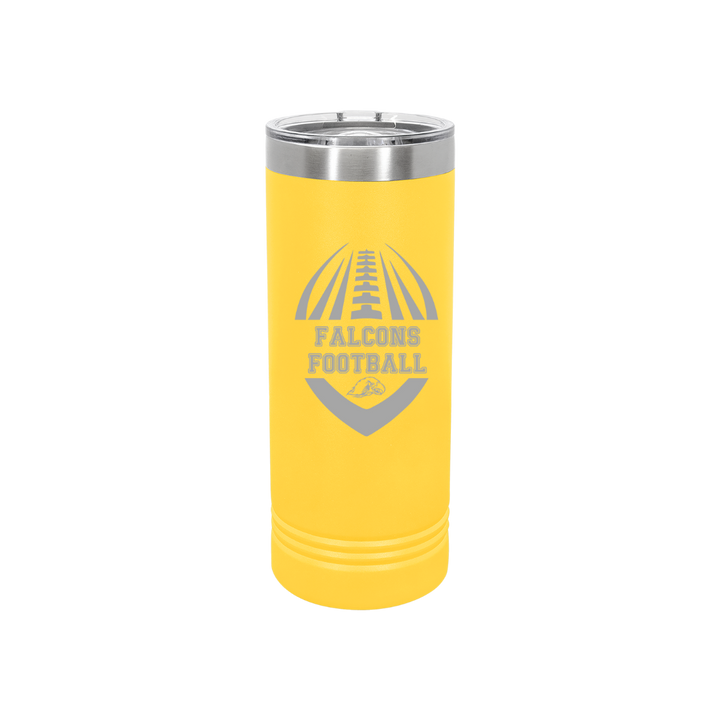 Personalized Olathe South Football 22 oz Skinny Stainless Steel Tumbler,  Polar Camel