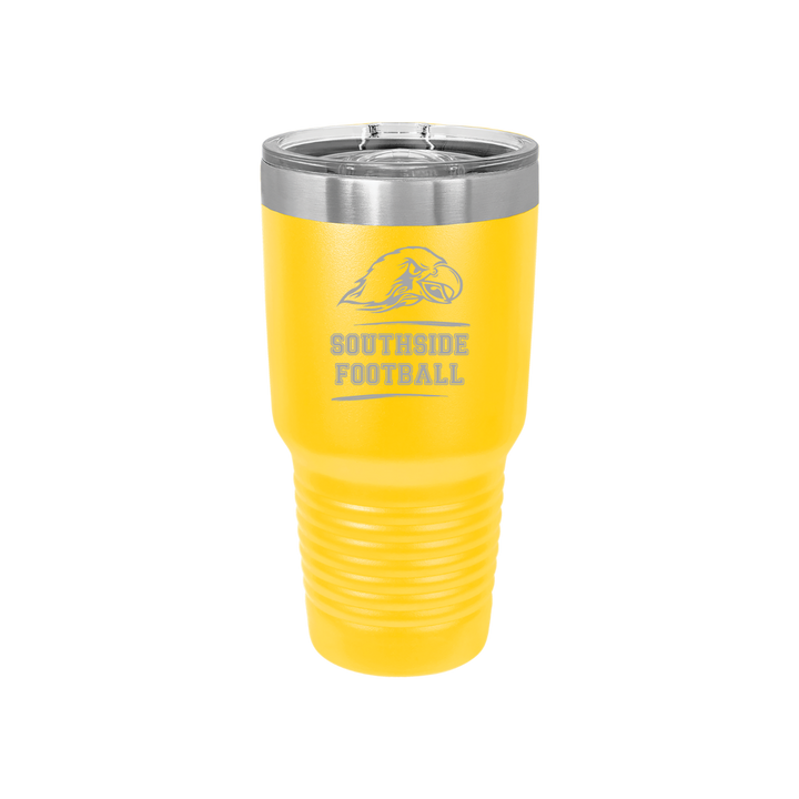 Personalized Olathe South Football 30 oz Stainless Steel Tumbler, Polar Camel