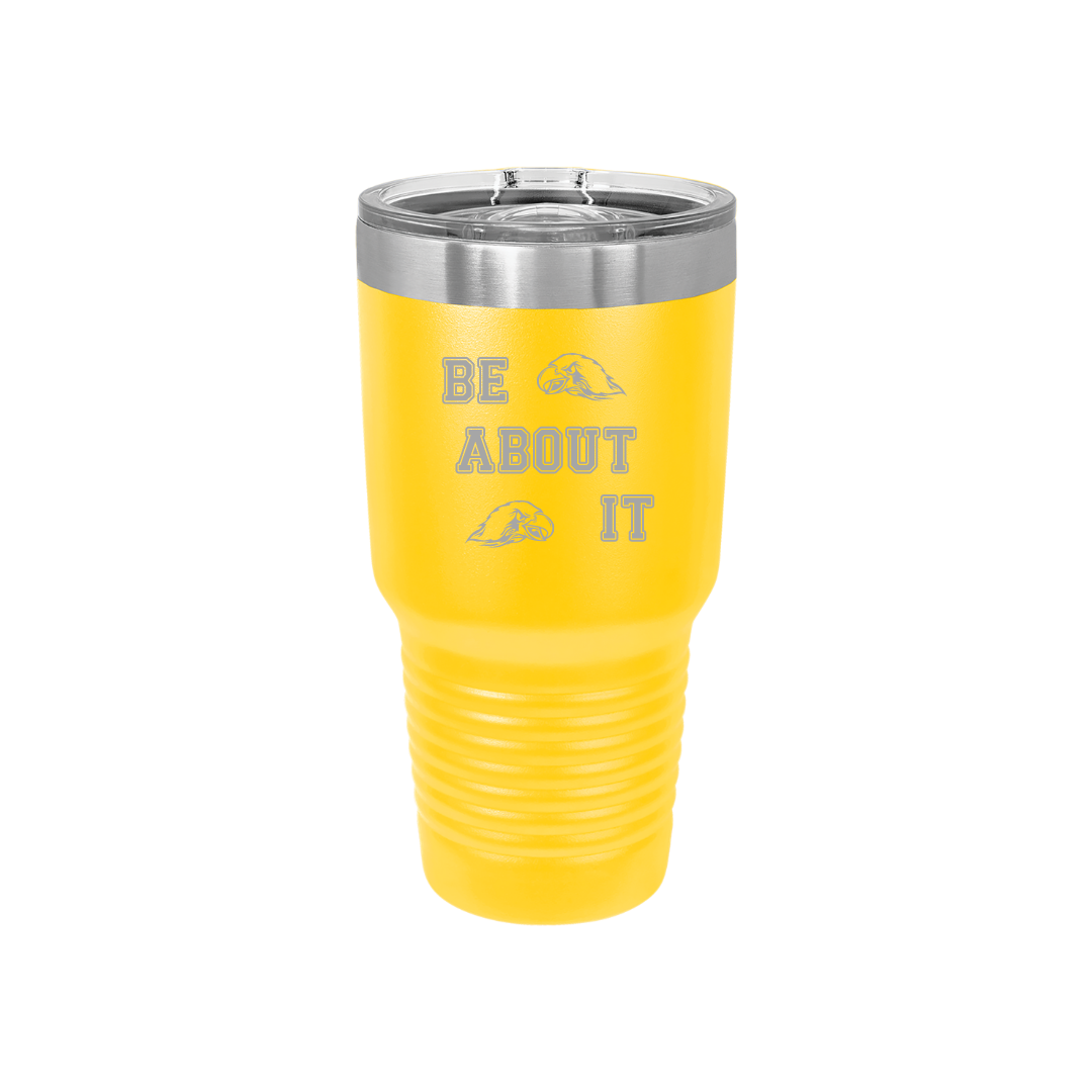 Personalized Olathe South Football 30 oz Stainless Steel Tumbler, Polar Camel