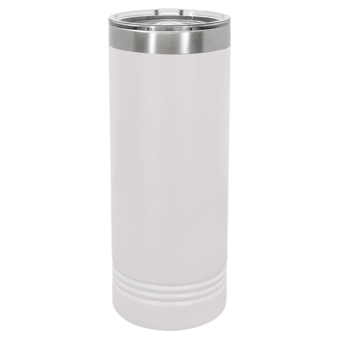 Personalized 22 oz Skinny Stainless Steel Tumbler,  Polar Camel