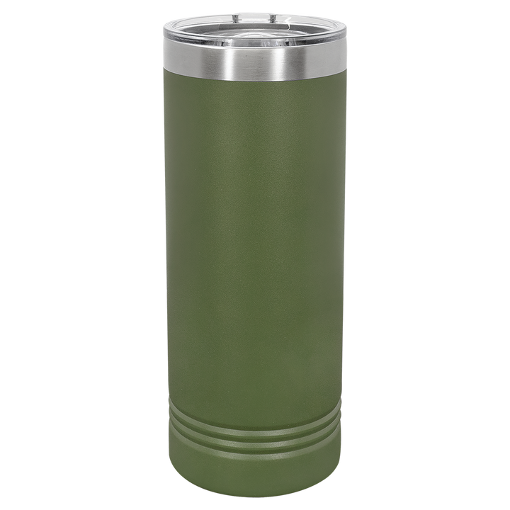 Personalized 22 oz Skinny Stainless Steel Tumbler,  Polar Camel