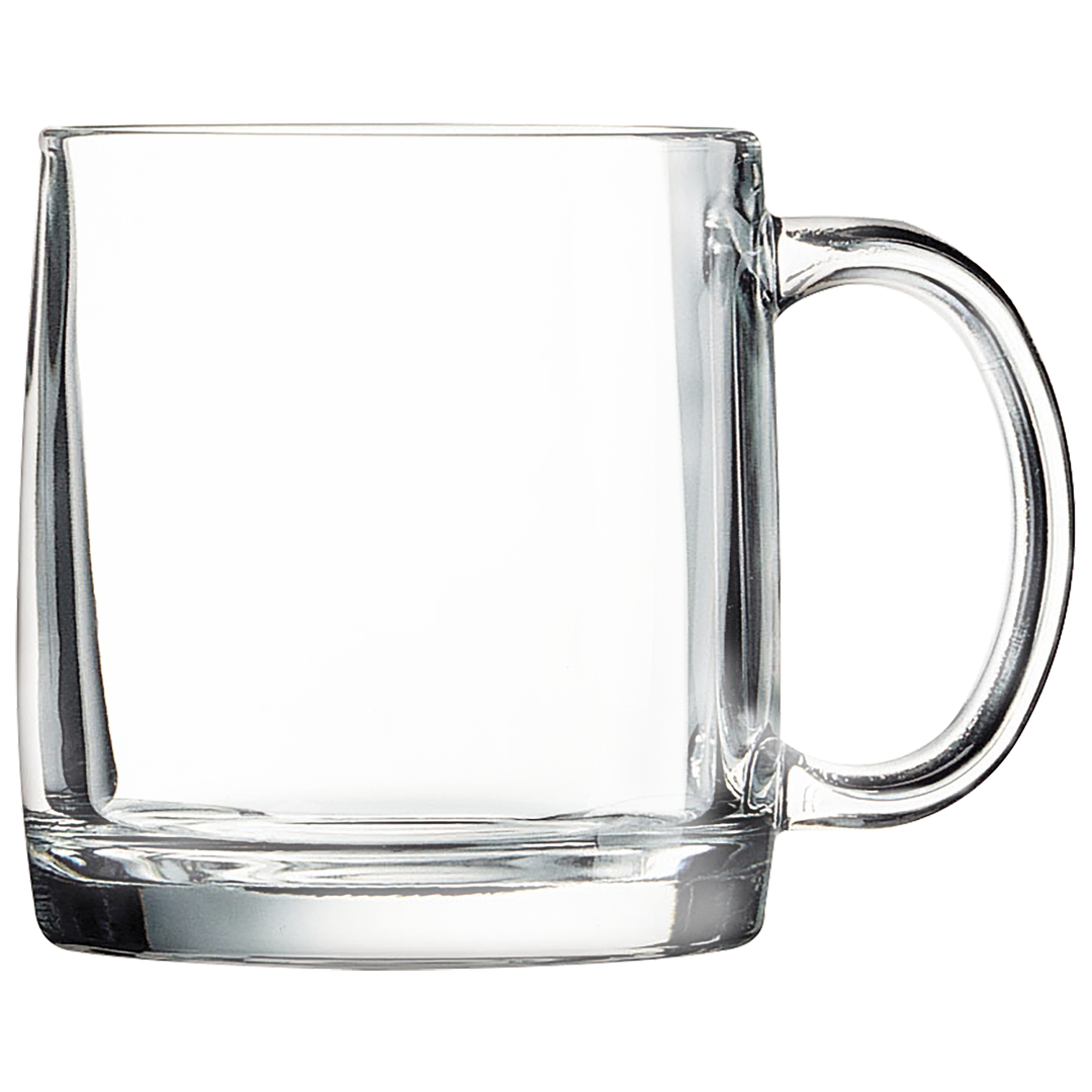 Personalized 12 1/4 oz Glass Handled Coffee Mug, Polar Camel