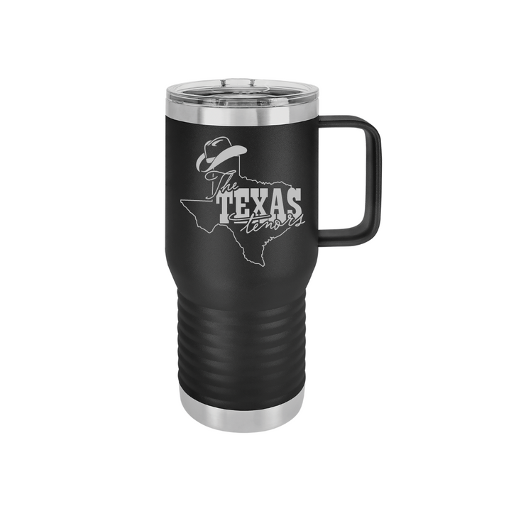 Personalized Texas Tenors 20 oz Stainless Steel Handled Tumbler, Polar Camel