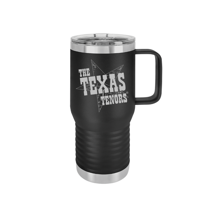 Personalized Texas Tenors 20 oz Stainless Steel Handled Tumbler, Polar Camel