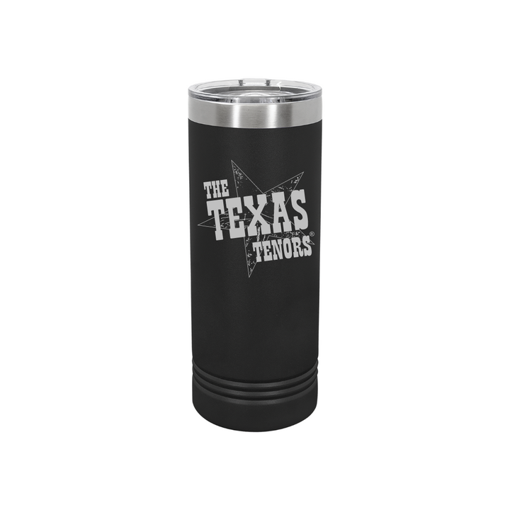 Personalized Texas Tenors 22 oz Skinny Stainless Steel Tumbler,  Polar Camel