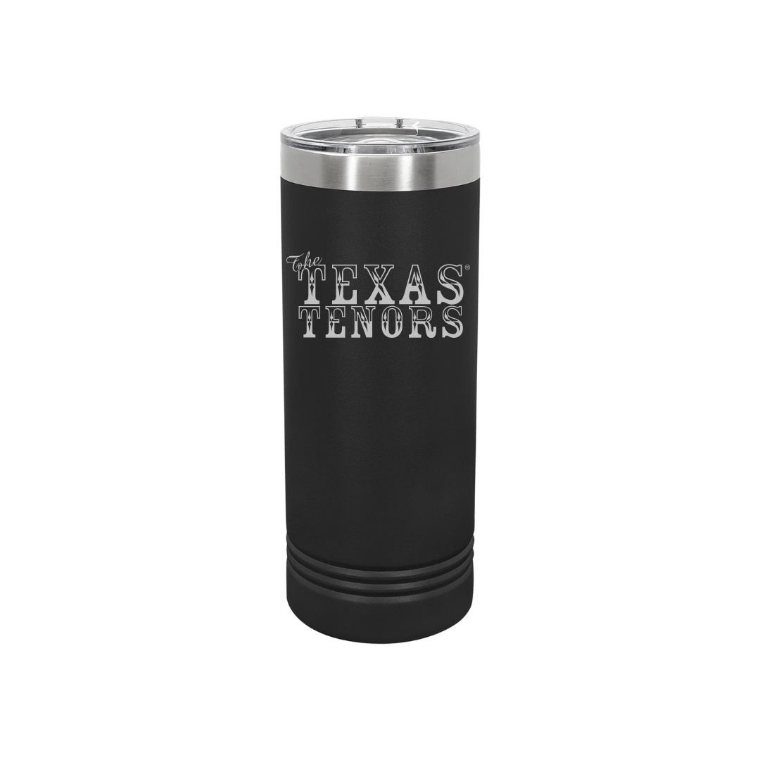 Personalized Texas Tenors 22 oz Skinny Stainless Steel Tumbler,  Polar Camel