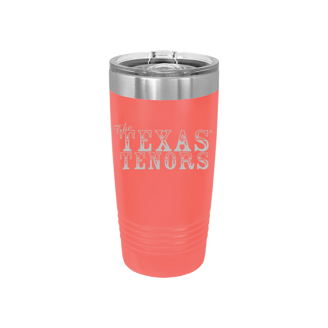 Personalized Texas Tenors 20 oz Stainless Steel Tumbler, Polar Camel