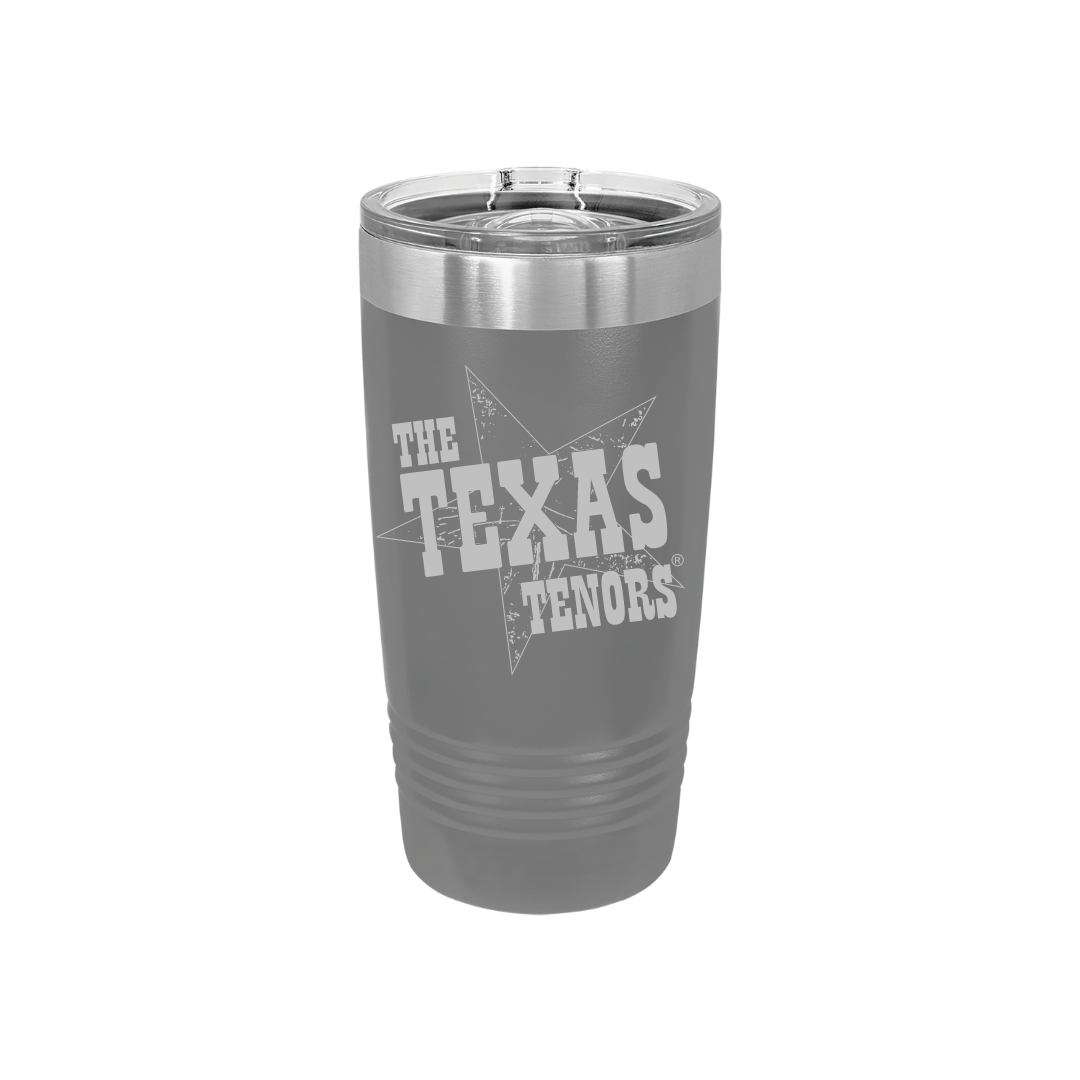 Personalized Texas Tenors 20 oz Stainless Steel Tumbler, Polar Camel