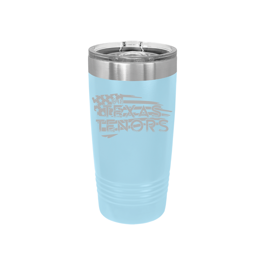 Personalized Texas Tenors 20 oz Stainless Steel Tumbler, Polar Camel