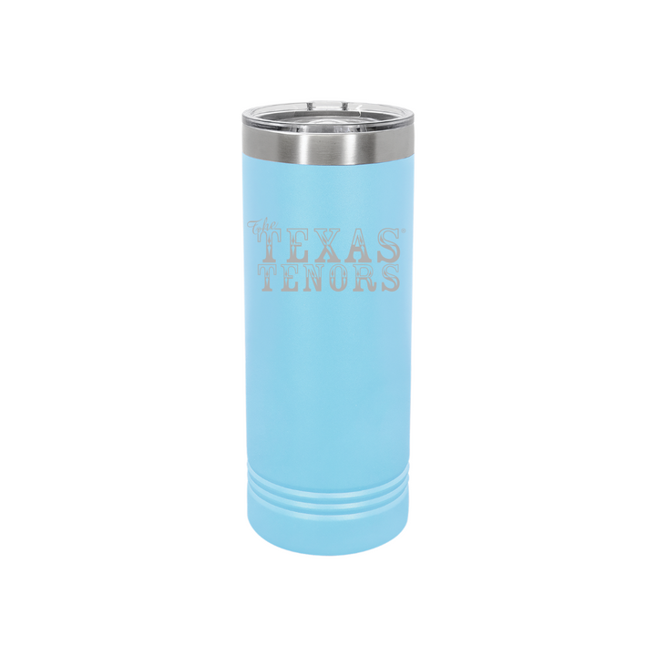 Personalized Texas Tenors 22 oz Skinny Stainless Steel Tumbler,  Polar Camel