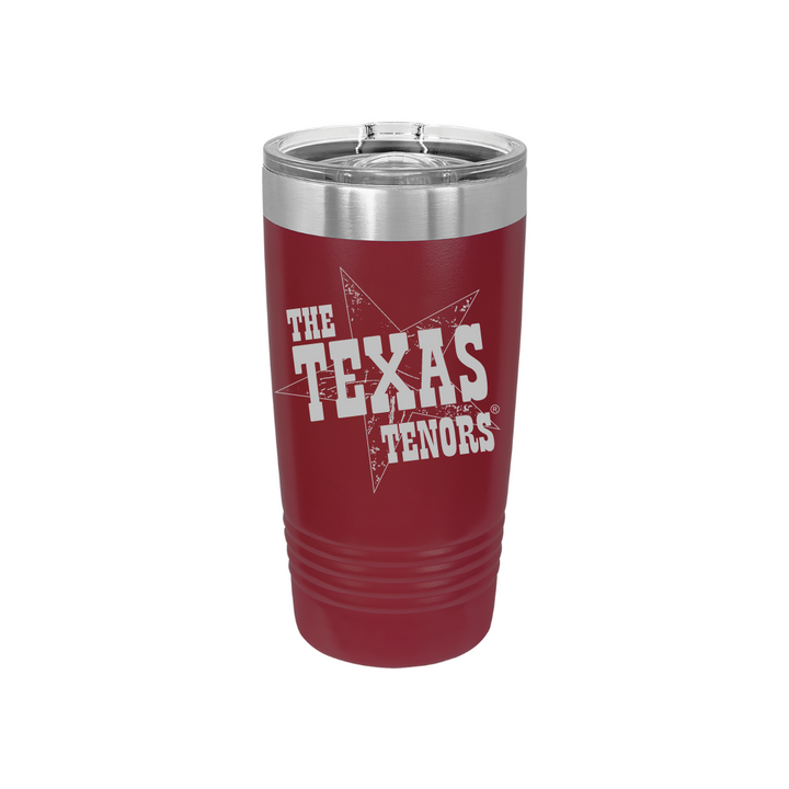 Personalized Texas Tenors 20 oz Stainless Steel Tumbler, Polar Camel