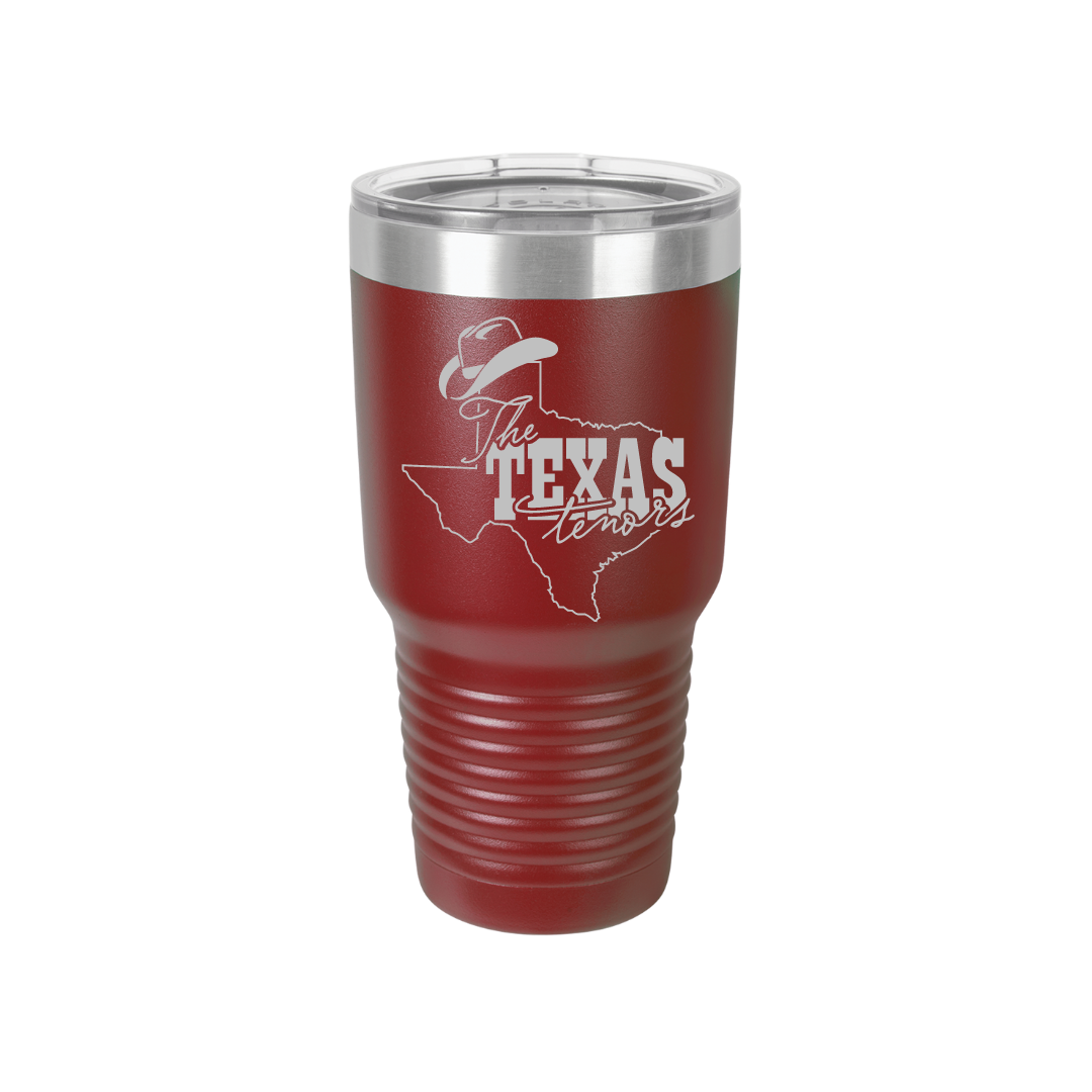 Personalized Texas Tenors 30 oz Stainless Steel Tumbler, Polar Camel