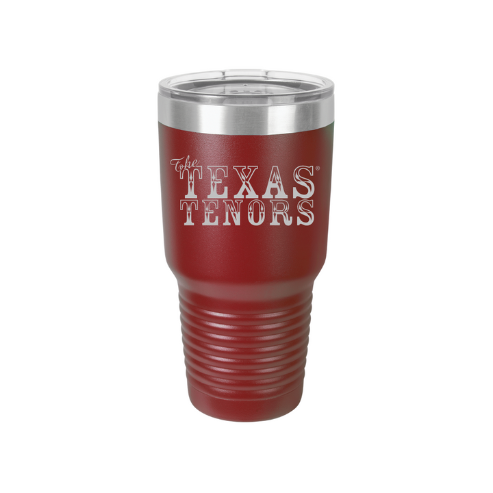 Personalized Texas Tenors 30 oz Stainless Steel Tumbler, Polar Camel