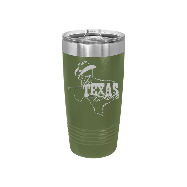 Personalized Texas Tenors 20 oz Stainless Steel Tumbler, Polar Camel