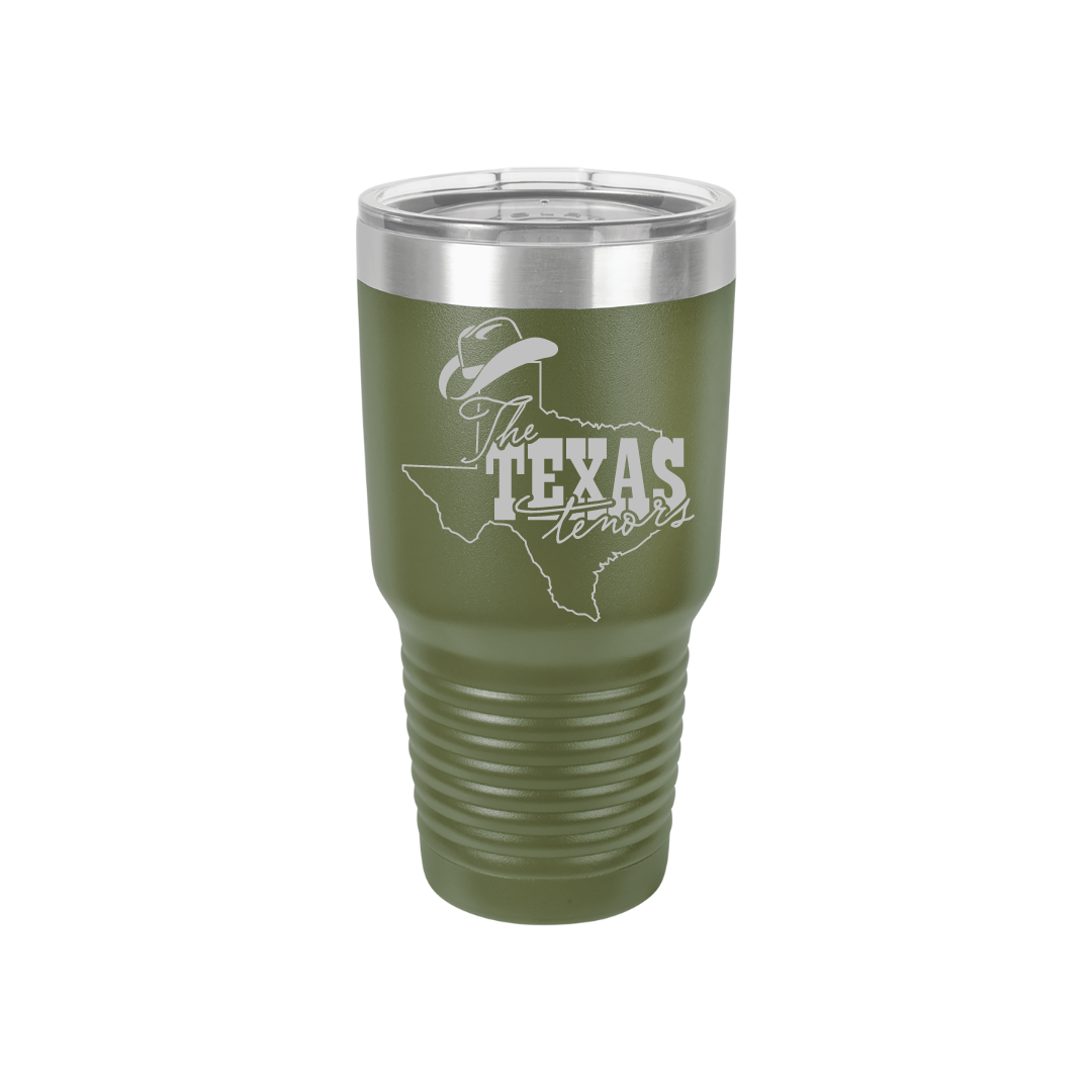 Personalized Texas Tenors 30 oz Stainless Steel Tumbler, Polar Camel