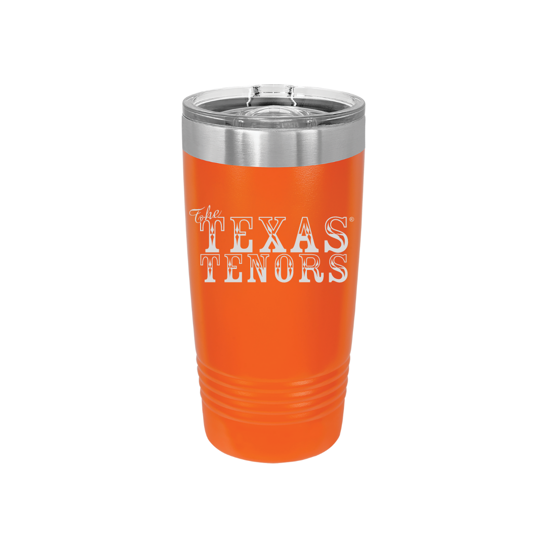 Personalized Texas Tenors 20 oz Stainless Steel Tumbler, Polar Camel