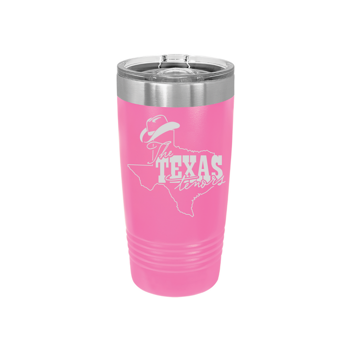 Personalized Texas Tenors 20 oz Stainless Steel Tumbler, Polar Camel