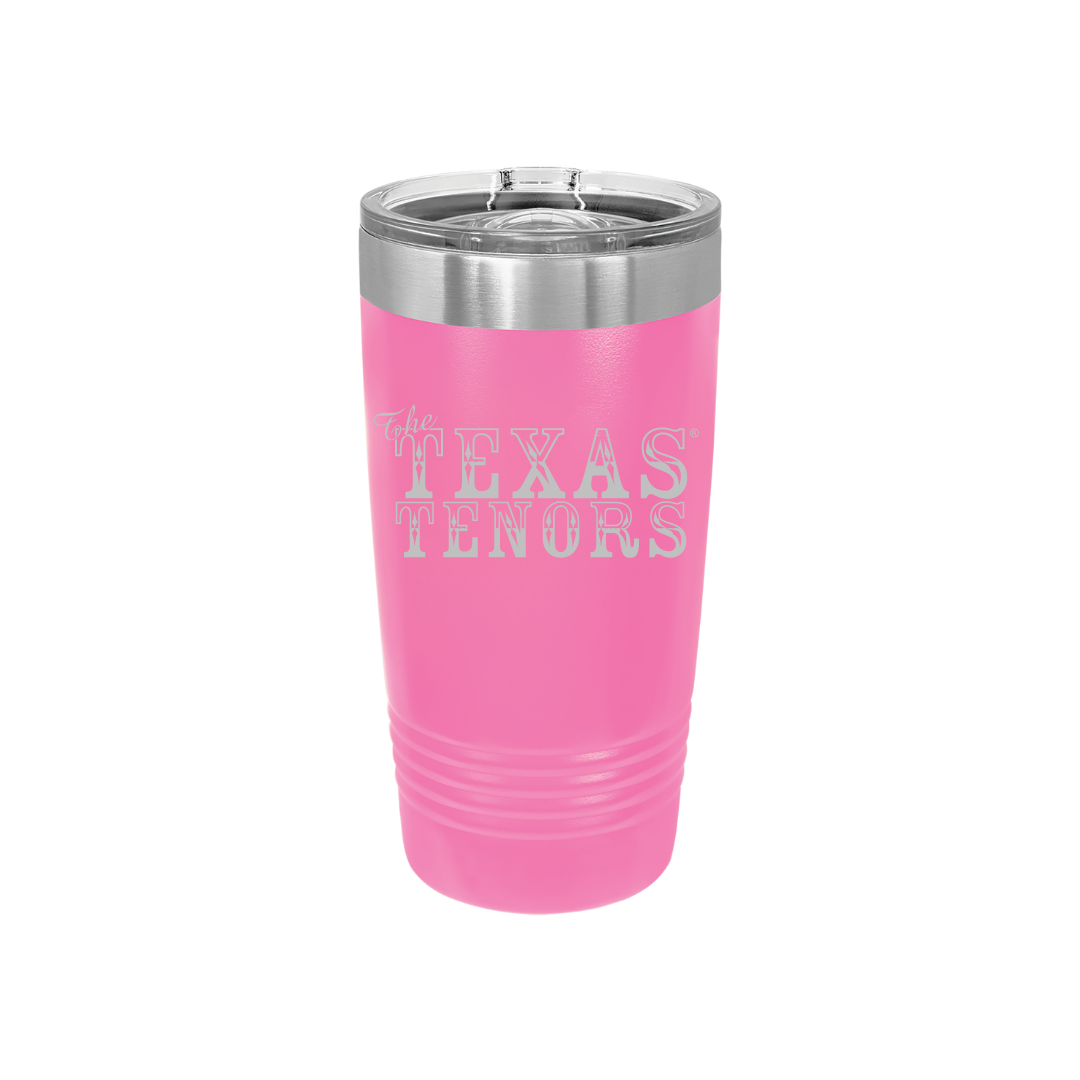 Personalized Texas Tenors 20 oz Stainless Steel Tumbler, Polar Camel