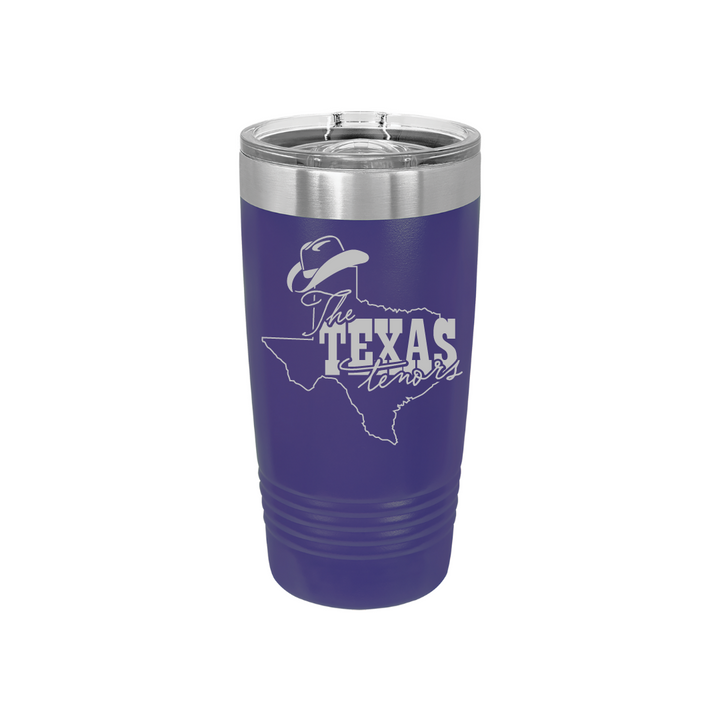 Personalized Texas Tenors 20 oz Stainless Steel Tumbler, Polar Camel