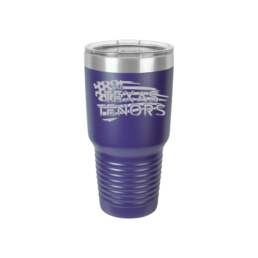 Personalized Texas Tenors 30 oz Stainless Steel Tumbler, Polar Camel