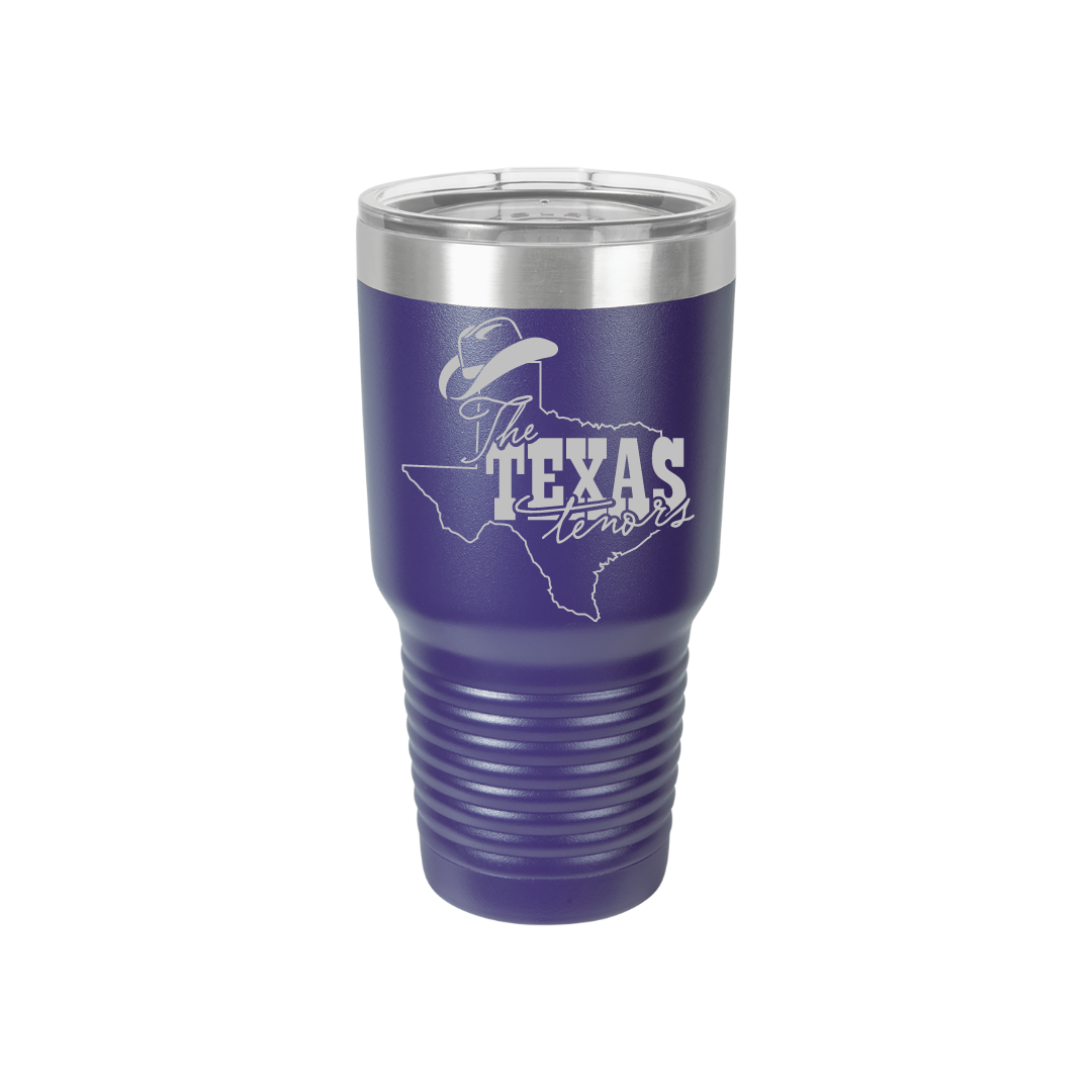 Personalized Texas Tenors 30 oz Stainless Steel Tumbler, Polar Camel