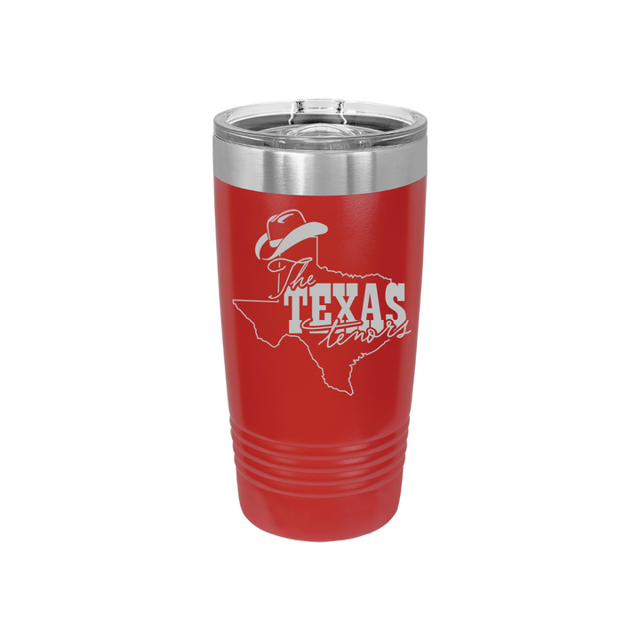 Personalized Texas Tenors 20 oz Stainless Steel Tumbler, Polar Camel