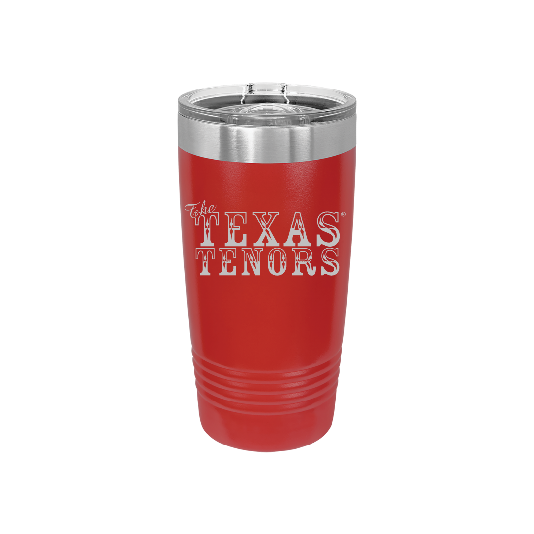 Personalized Texas Tenors 20 oz Stainless Steel Tumbler, Polar Camel