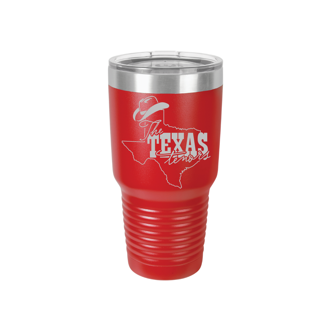 Personalized Texas Tenors 30 oz Stainless Steel Tumbler, Polar Camel