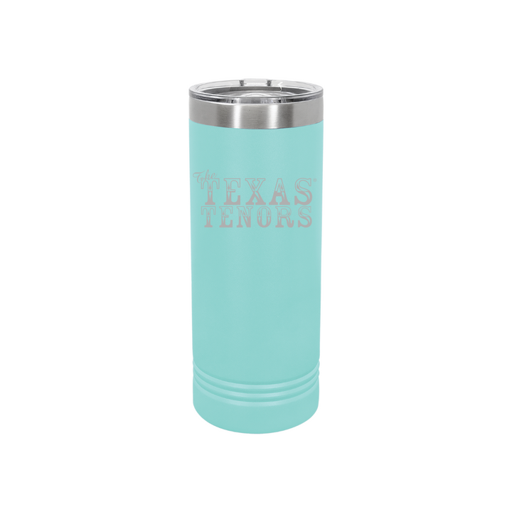 Personalized Texas Tenors 22 oz Skinny Stainless Steel Tumbler,  Polar Camel