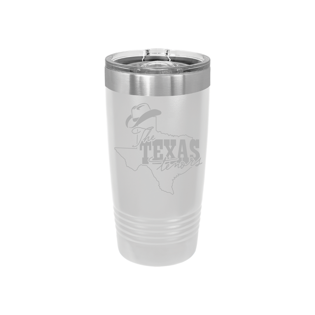 Personalized Texas Tenors 20 oz Stainless Steel Tumbler, Polar Camel